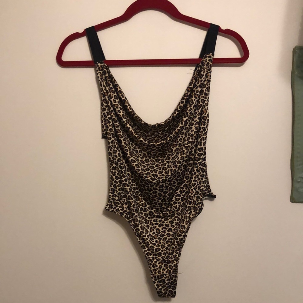 Leopard print urban outfitters bodysuit
